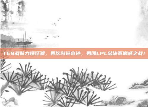 TES战队力挽狂澜，再次创造奇迹，勇闯LPL总决赛巅峰之战！