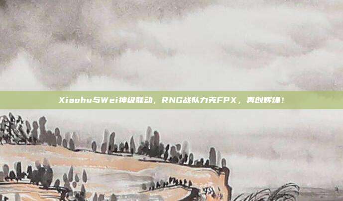 Xiaohu与Wei神级联动，RNG战队力克FPX，再创辉煌！