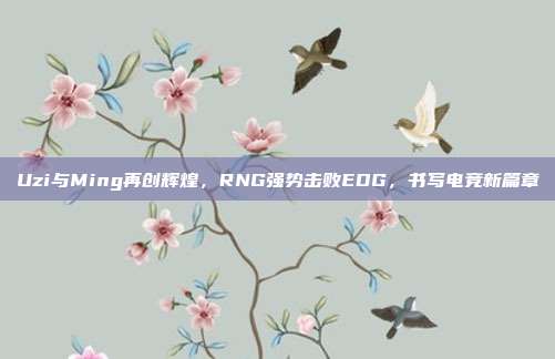 Uzi与Ming再创辉煌，RNG强势击败EDG，书写电竞新篇章