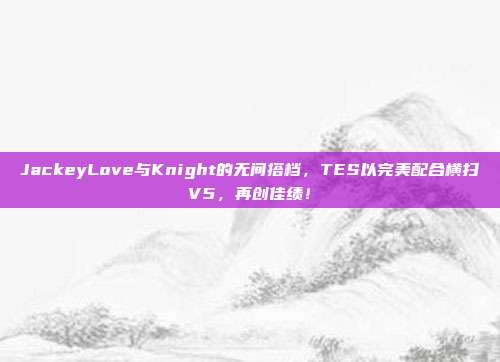 JackeyLove与Knight的无间搭档，TES以完美配合横扫V5，再创佳绩！